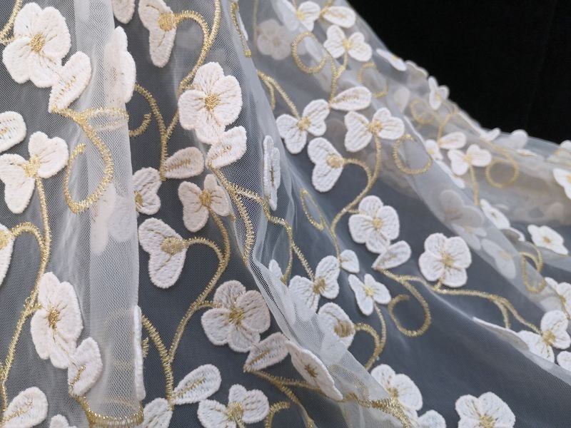 Mesh Embroidery Lace Fabric Mesh Embroidery Lace Fabric