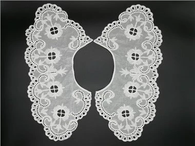 Hai nửa cổ áo ren